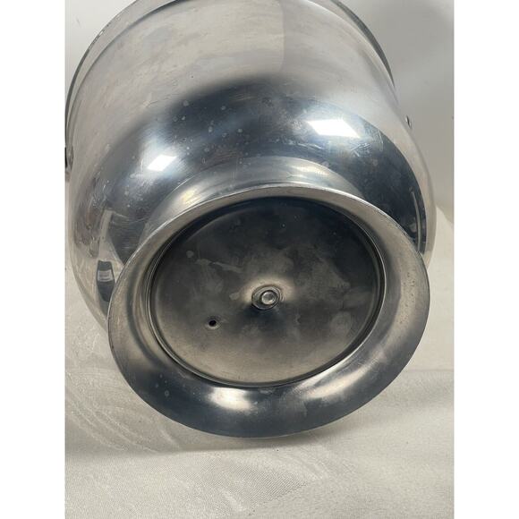 Vintage Ice Bucket Mid Century Modern Spun Aluminum Insulated - Picture 5 of 5